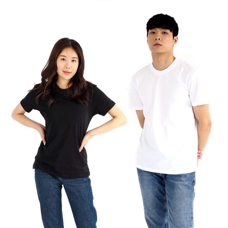 무지 티셔츠 반팔티 반팔티셔츠 100%면 면티반팔 (면티) 30수 남자티셔츠 빅사이즈 면티 반팔무지티