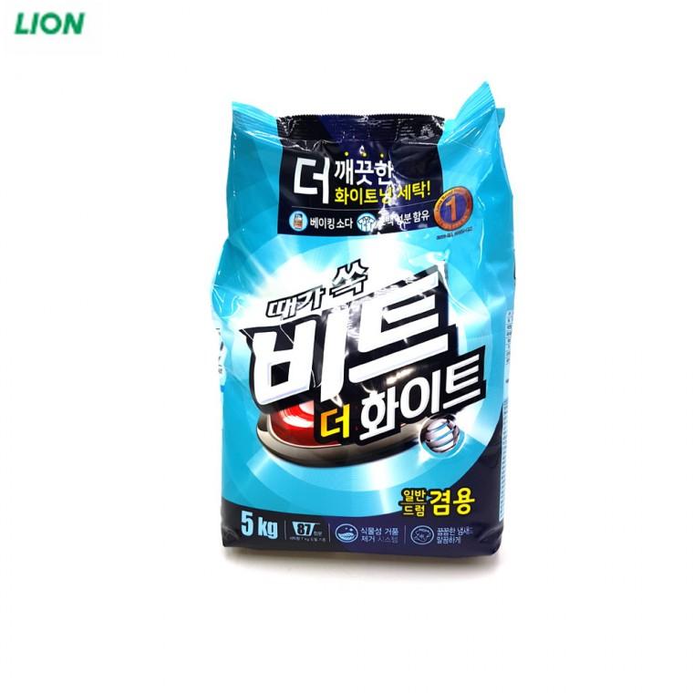 때가 분말세제 세탁세제 쏙 비트 더 액체세제 화이트 5kg 리필 겸용