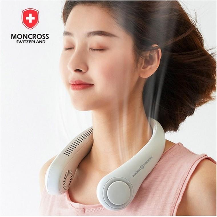 몽크로스 4000mAh 대용량배터리 넥선풍기 휴대용  선풍기 타프팬 써큘레이터