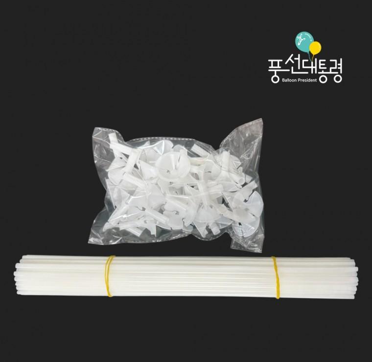 풍선대통령 풍선 컵스틱 50개입 1세트 국내제작 풍선 파티용품