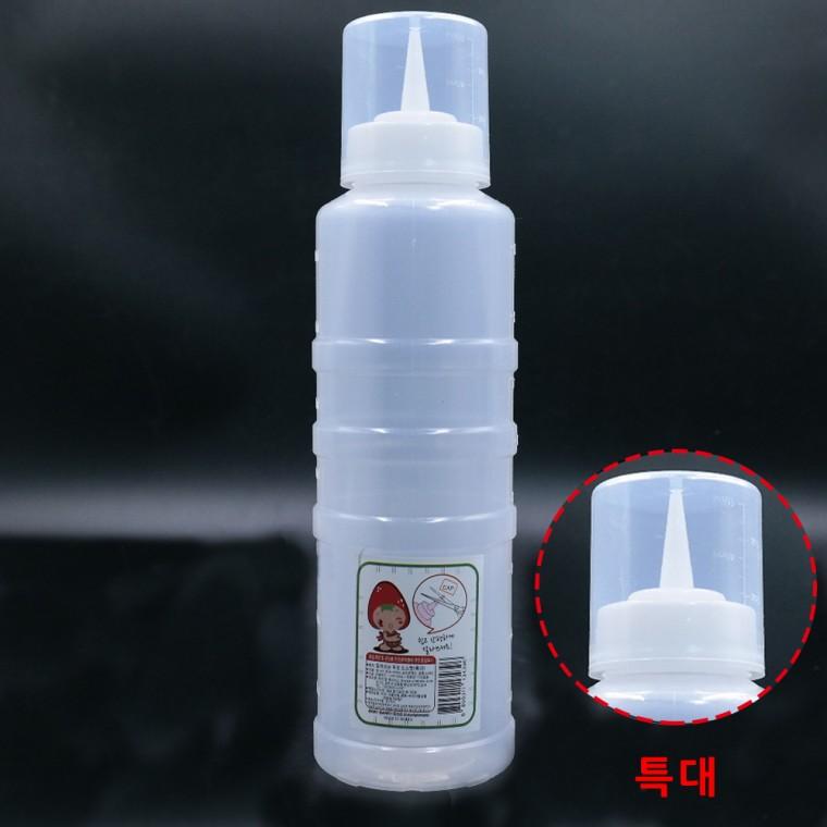 식초병 실리콘패킹 잘라쓰는 소스병 간장병 뚜껑 특대형700ml