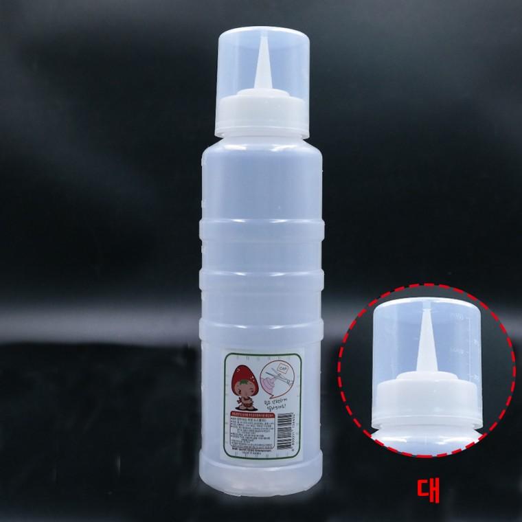 양념통 실리콘패킹 잘라쓰는 간장병 뚜껑 소스병 참기름병 대형 600ml
