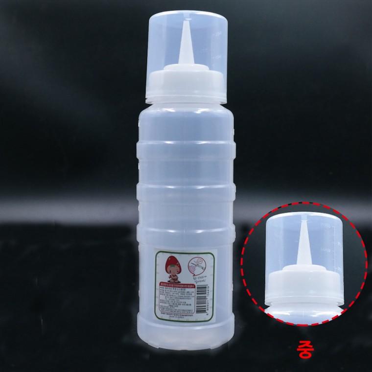 양념통 소스병 실리콘패킹 잘라쓰는 참기름병 뚜껑 중형 400ml