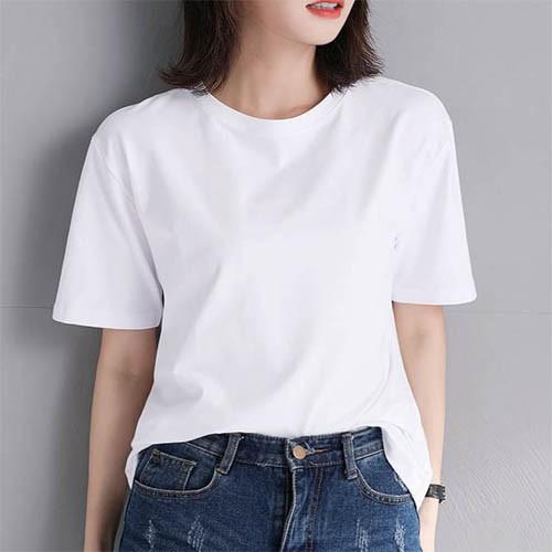 베이직 루즈핏 반팔티 여성반팔티 반팔티셔츠 무지티셔츠 이너티셔츠 라운드반팔티