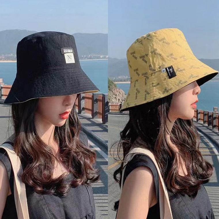 N제로 양면 벙거지모자 여성모자 여름모자 휴가 물놀이 나들이 바캉스모자