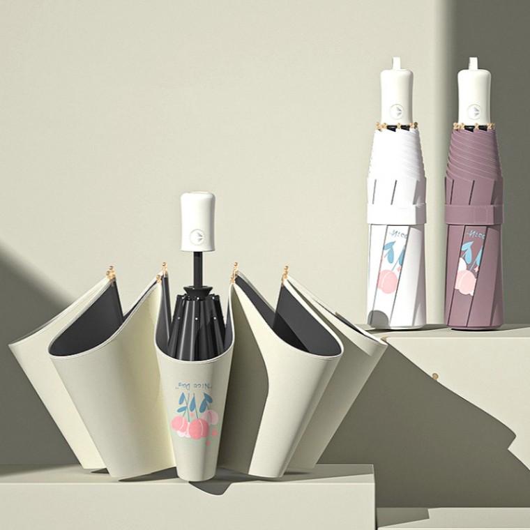 [CU] 튤립 3단 자동우산 UV차단 양산 접이식 초경량 우양산 고급 답례품 우산케이스 판촉물 인쇄가능