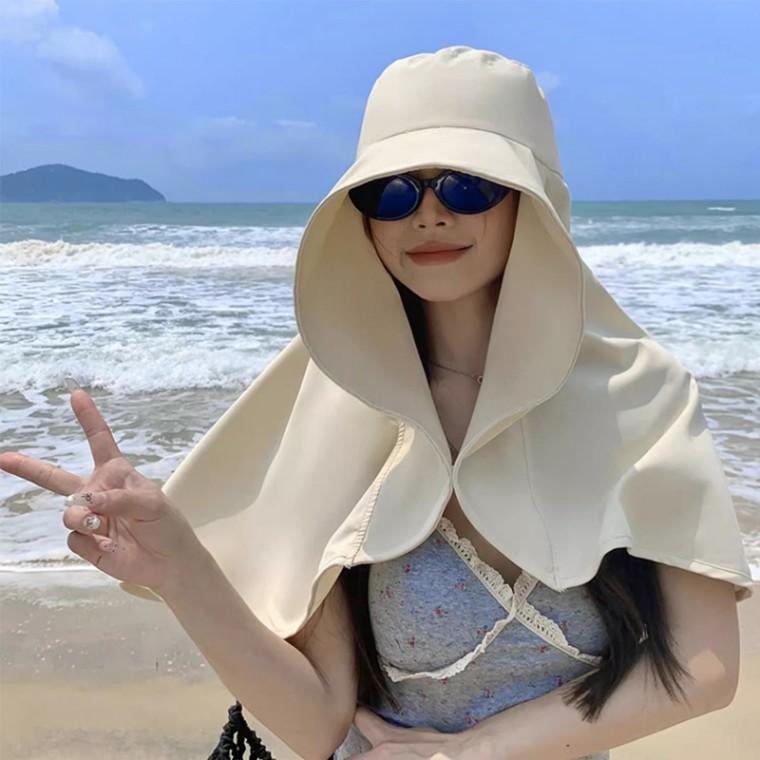 풀커버 여성 숄 선캡 자외선차단모자 햇빛가리개 등산 캠핑 아웃도어모자