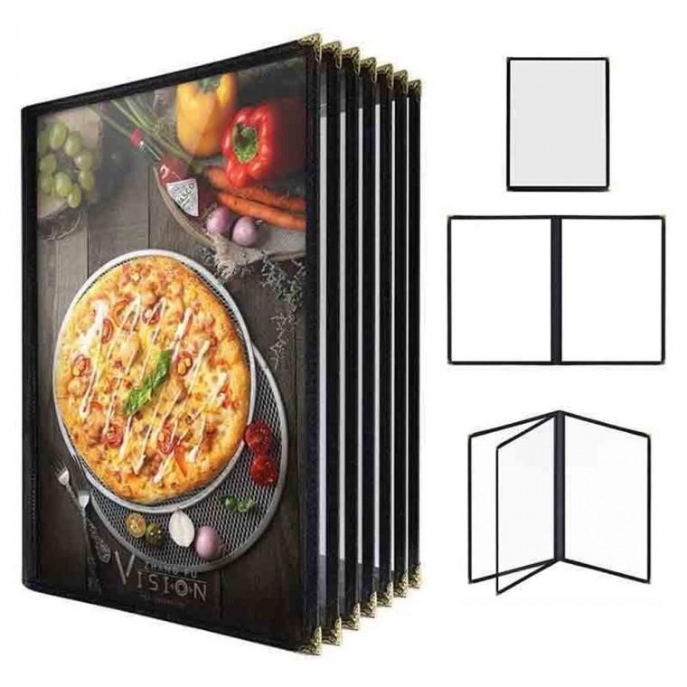 투명 메뉴판 A4 바인더 카페 식당 클립보드 2페이지 스탠드 호텔 뷰티 2페이지 A4 미용실 투명