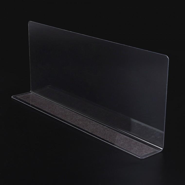 L형 투명 칸막이 28x12cm 1P 자석형
