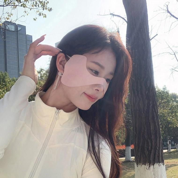눈가까지 빈틈없이 프리미엄 스트랩 나비 페이스 마스크 자외선차단 햇빛가리개 골프 등산 야외활동 마스크