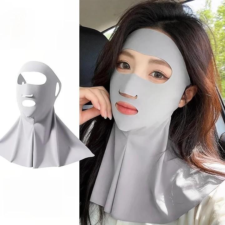 얼굴전체와 목까지 보호하는 HS자외선차단 전면 페이스가드 햇빛가리개 야외활동 마스크