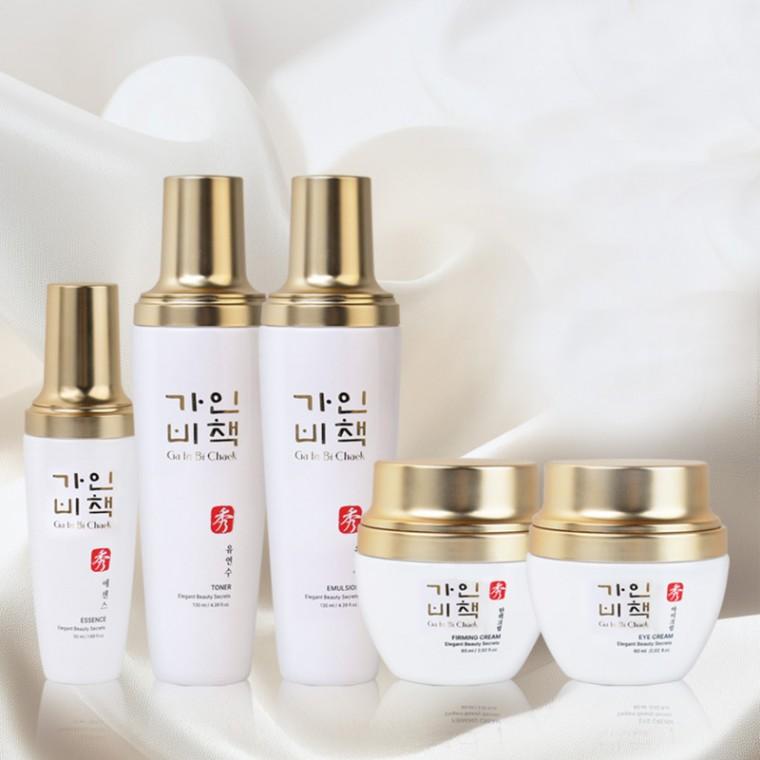 가인비책 수 미백주름개선 엑소좀 피부탄력 기능성화장품 에센스50ml/아이크림60ml/탄력크림60ml/유연액130
