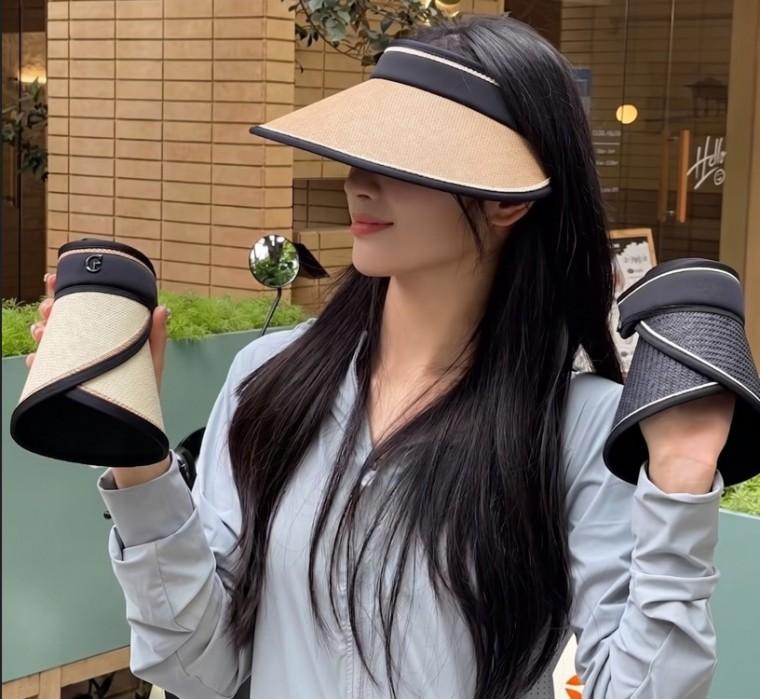 여름모자 밀짚 왕골모자 돌돌이 썬캡 라탄모자