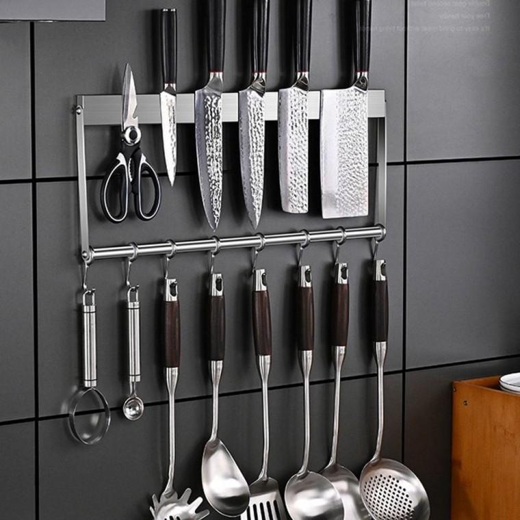 칼걸이 자석 칼거치대 칼정리 소품걸이 50CM 행거 프레임 거치대