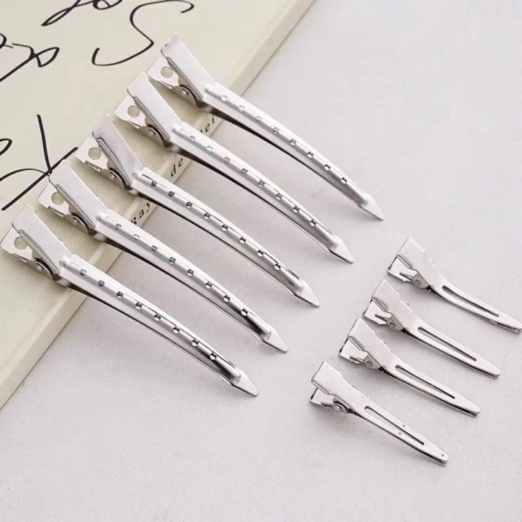 핀컬핀 미용실집게핀 커트핀셋 4.5cm 9cm 헤어 클립 앞 핀셋 핀컬핀 초간편 실집게핀 10p 세