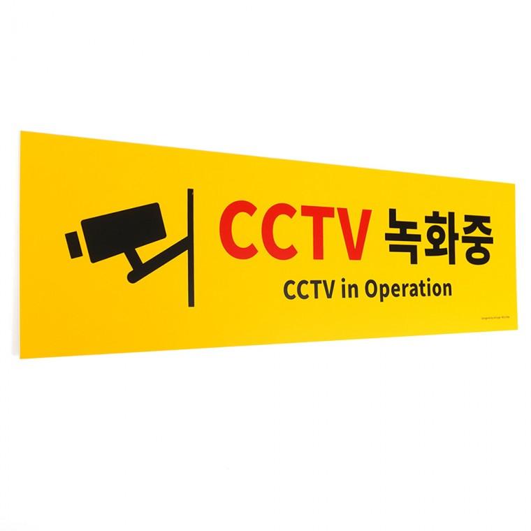 대형 옐로우 CCTV녹화중 포맥스 표지판
