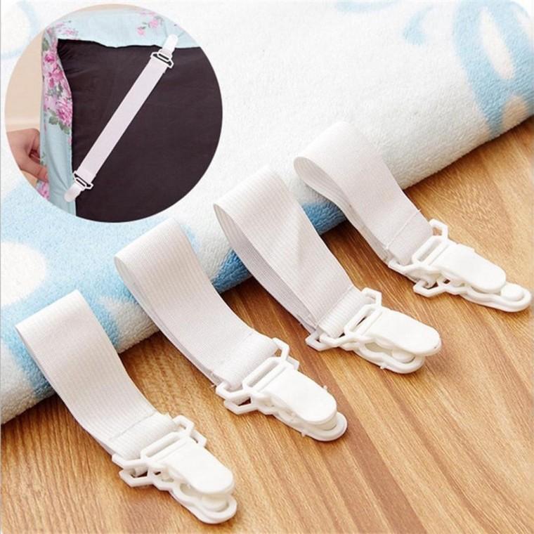 시트 침대 밀림방지 4P 버클 버클 보 밀림방지 집게 시트 매크고정 침대