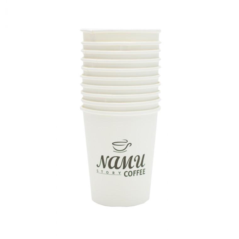 일회용컵 종이컵 일회용 핫컵 음료컵 커피컵 300ml 10개입