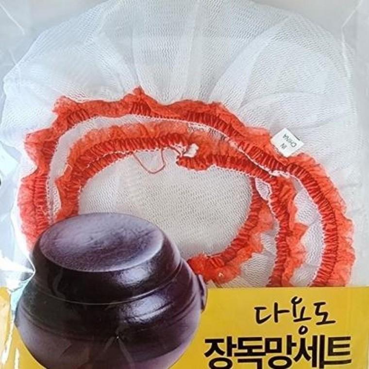 장독망세트 코텍 6P 방충망 소 항아리 항아리덮개 벌레망 망뚜겅
