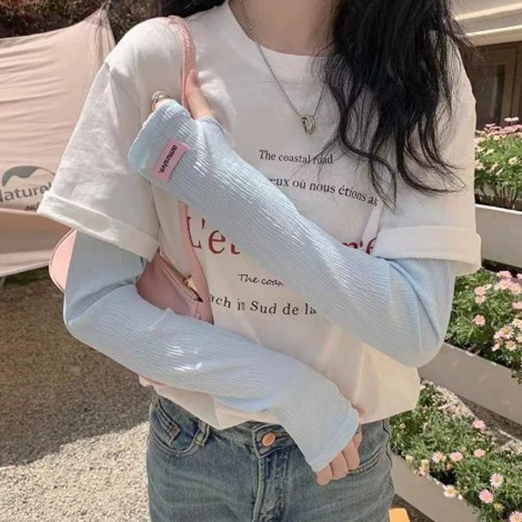 여자 여름 골프 실크 아이스 슬리브 팔토시 쿨토시