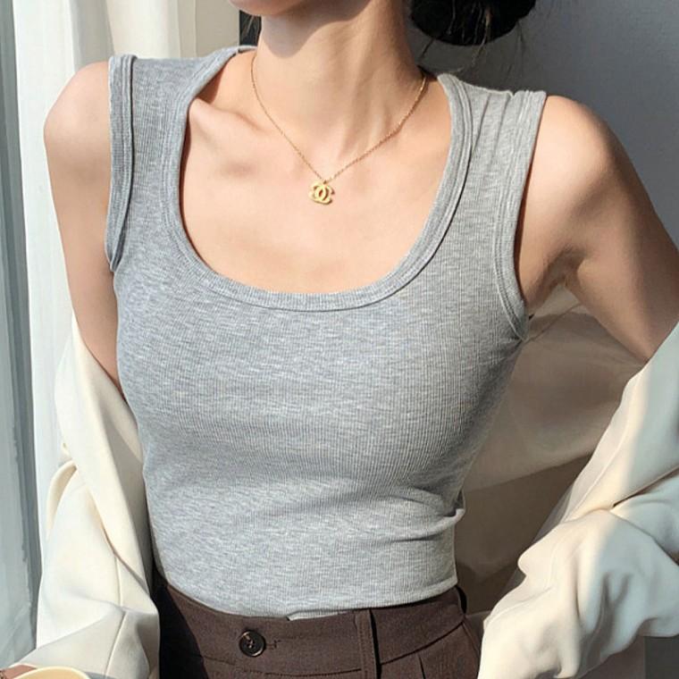 스퀘어넥 데일리 나시티 여성 이너웨어