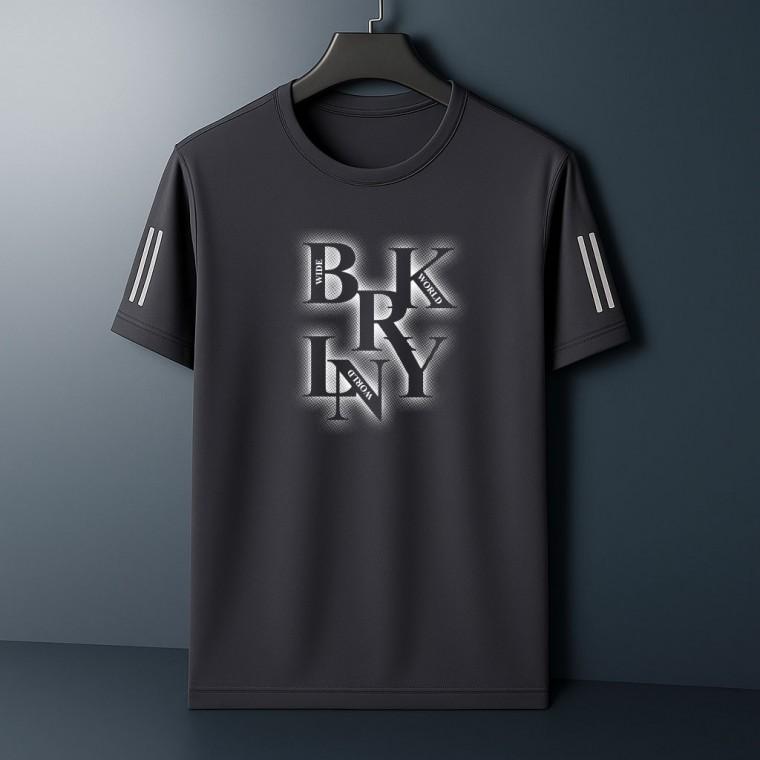 033 BRK 남성 아이스 기능성 라운드 반팔티