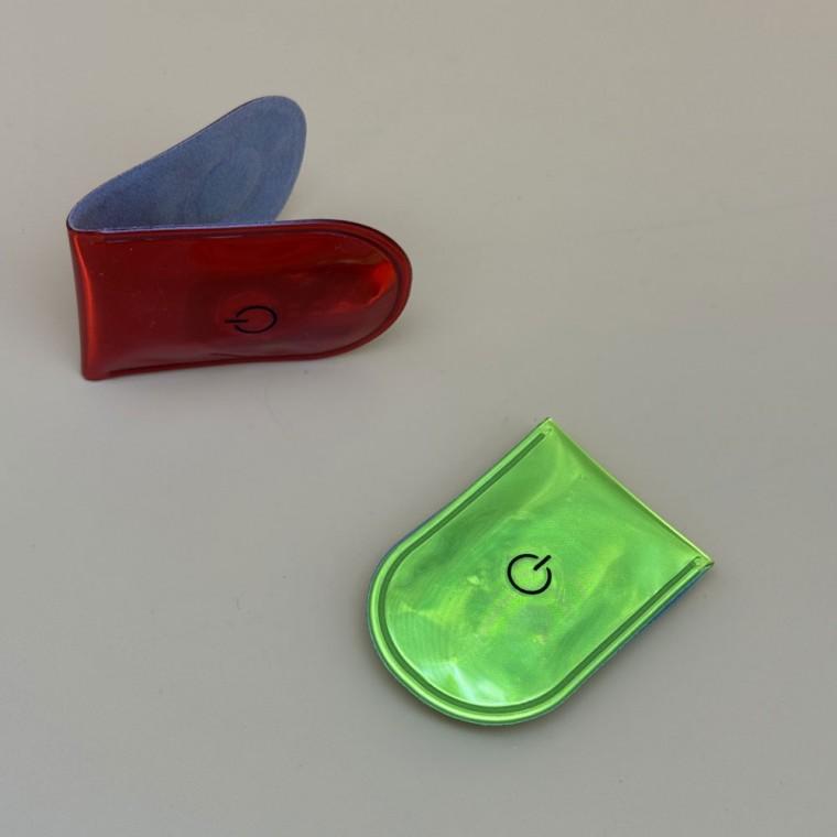 LED 안전클립 캠핑 자전거 등산 러닝 LED 깜빡이 반사판