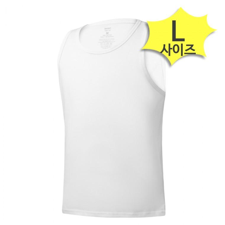 라이프폼 남성 런닝 셔츠 L사이즈 순면 100% 사계절 부드러운 나시 베이직 메리야스 민소매