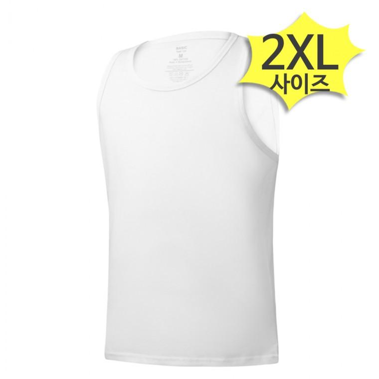 라이프폼 남성 런닝 셔츠 2XL사이즈 순면 100% 사계절 부드러운 나시 베이직 메리야스 민소매
