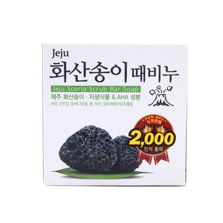 화산송이 세안 스크럽 각질제거 때비누 100g