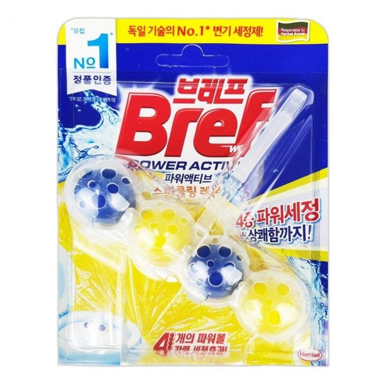 브레프 파워액티브 변기세정제 스파클링 레몬 50g 1P