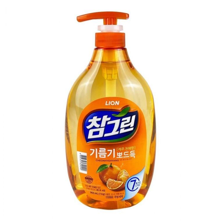 참그린 기름때 뽀드득 주방세제 용기형 제주 천혜향 965ml
