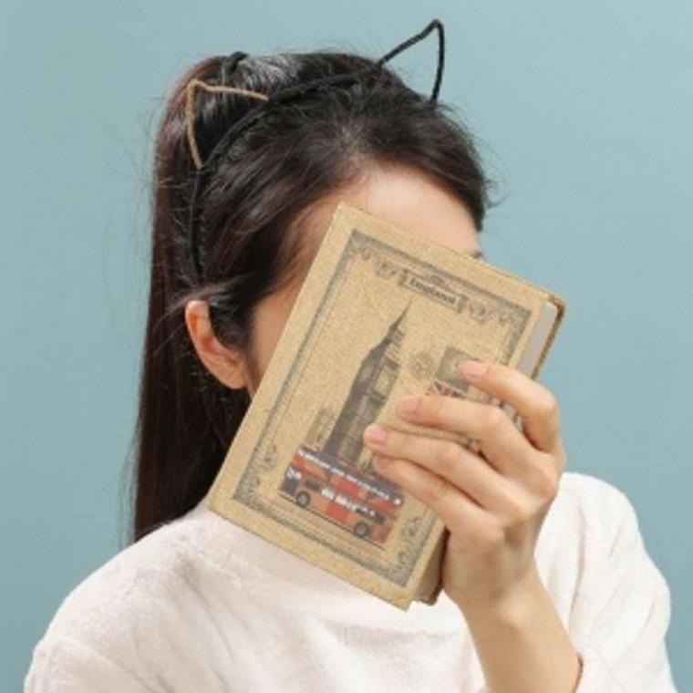 엔젤 슈슈 반짝이 고양이 귀 헤어밴드 블랙 머리띠