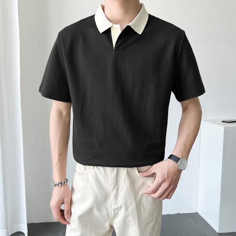 남자 티셔츠 피케 여행 데일리 봄 여름 기본핏 반팔