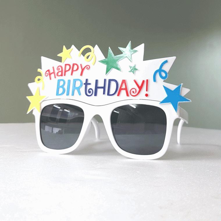 파티안경 [해피 파티안경] 파티용품/생일파티안경/생일안경/개별OPP포장/이벤트안경/케익안경/선글라스