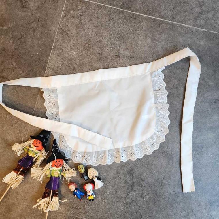 할로윈 메이드 코스튬 펀칭 앞치마