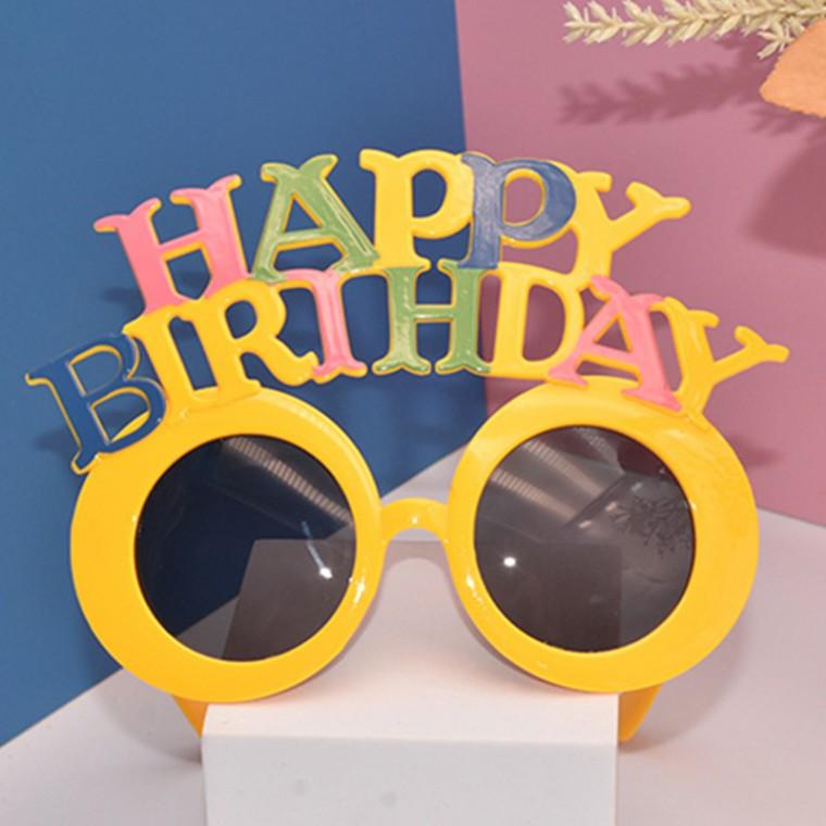 해피벌스데이 파스텔 안경 생일파티 선글라스