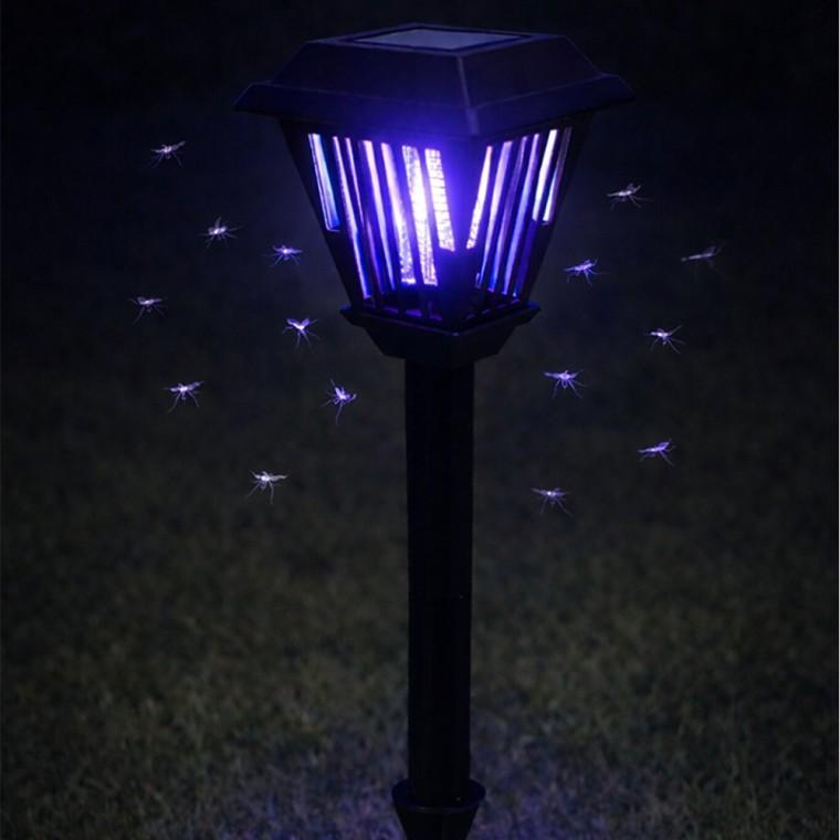 야외 LED 태양광 충전식 모기 해충 퇴치기 잔디 조명등 정원등 DH77