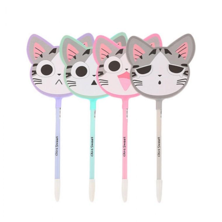 고양이 부채 판촉용 볼펜