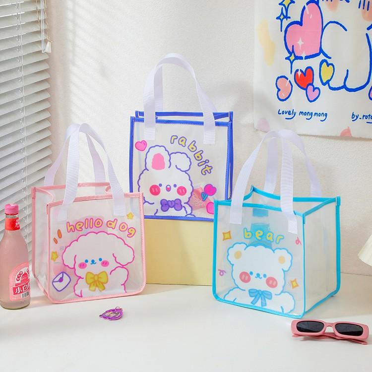 바캉스 비닐 손가방 pvc 물놀이 피크닉 망사 물놀이
