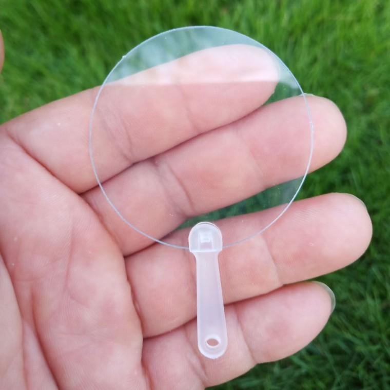 DIY 미니 부채 키링 만들기 아크릴 투명 단체 열쇠고리