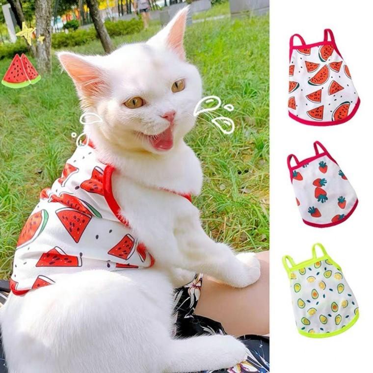 강아지 고양이 민소매 여름옷 나시 얇은옷 실내복 강아지옷 고양이옷 나사. 티셔츠 쿨나시