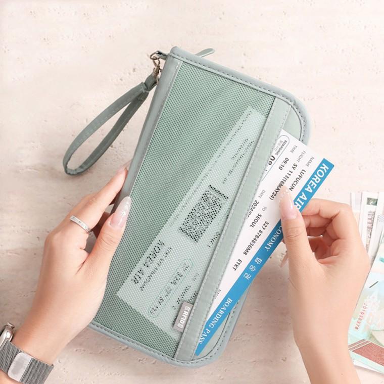 저니가드 RFID 차단 매쉬 방범 여권 지갑 안티스키밍