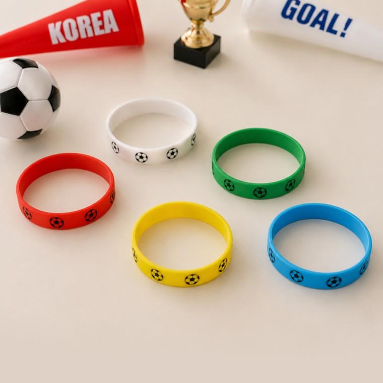 [큰손할인] 축구공실리콘팔찌 월드컵 피파 악세사리 굿즈 축덕 경기 응원템 소품 붉은악마 스포츠 체육대회