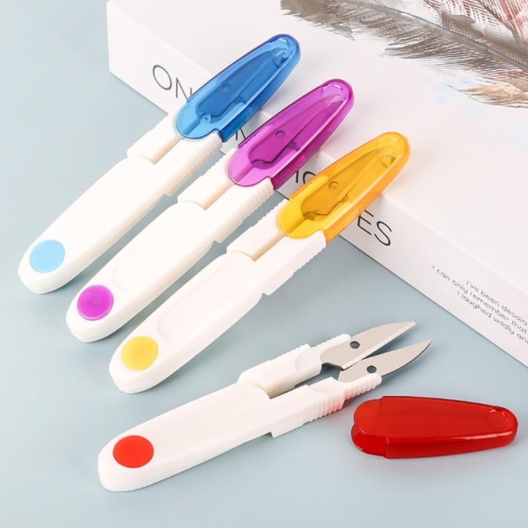 쪽가위 컬러 재봉 실밥 뚜껑 바느질 용품 미싱 봉제 KK330