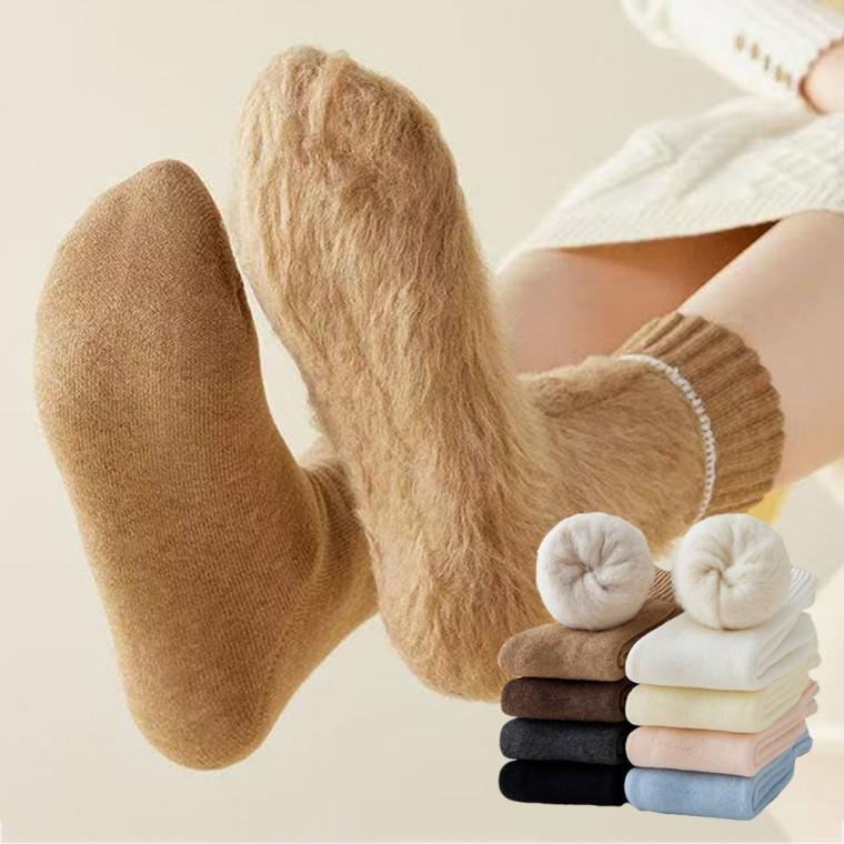 겨울 따뜻한 보온 기모 양말 융털양말 무압박 무지 겨울양말 여성양말 KK999