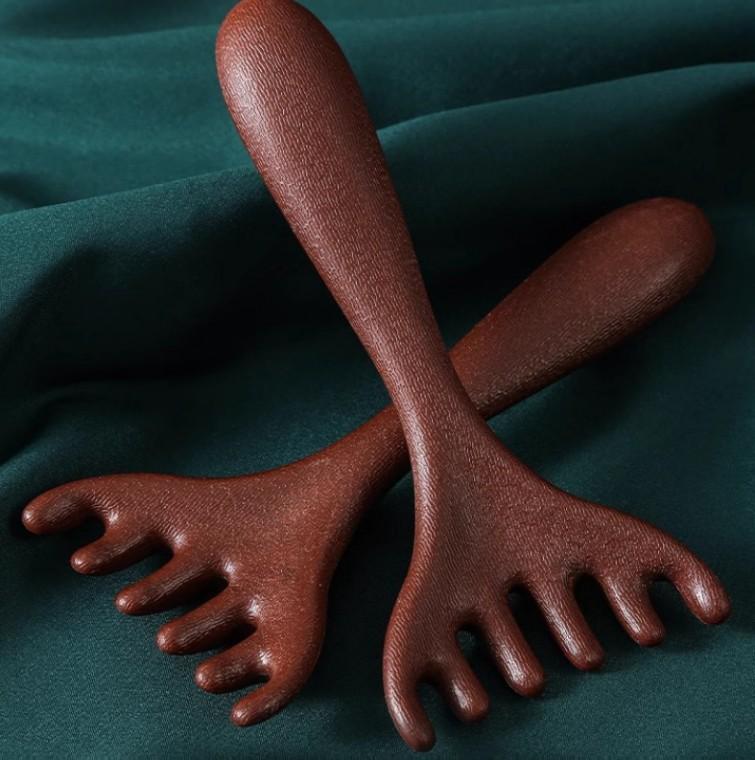 괄사 경락 마사지빗 바디 림프 순환 관리 도구 마사지 휴대용 두피 손 발 목 얼굴