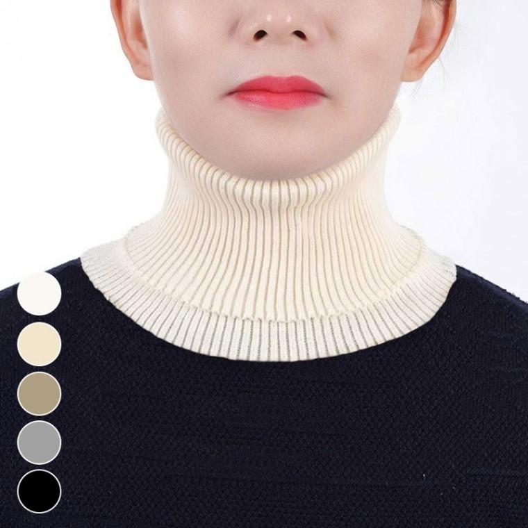 얇은 니트 페이크 목폴라 ELS-106
