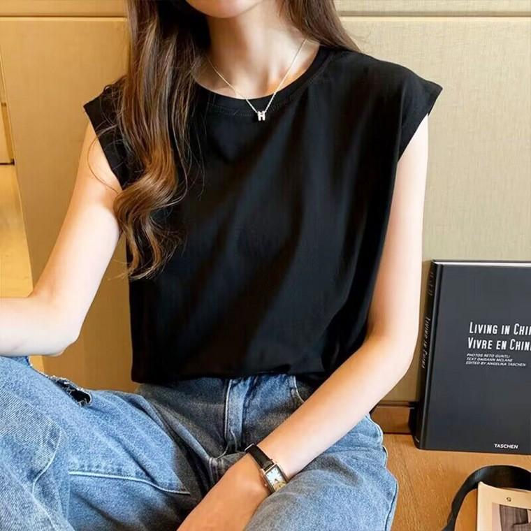 루즈핏 캡소매 나시 티셔츠 DK-0420