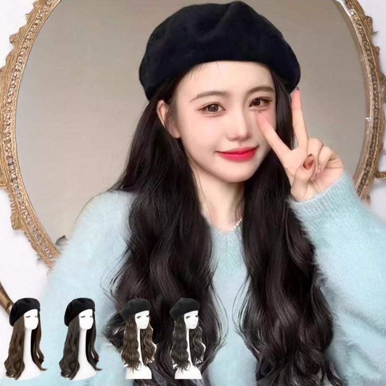아띠스 베레모 모자형 탈부착 가발 SD-251125
